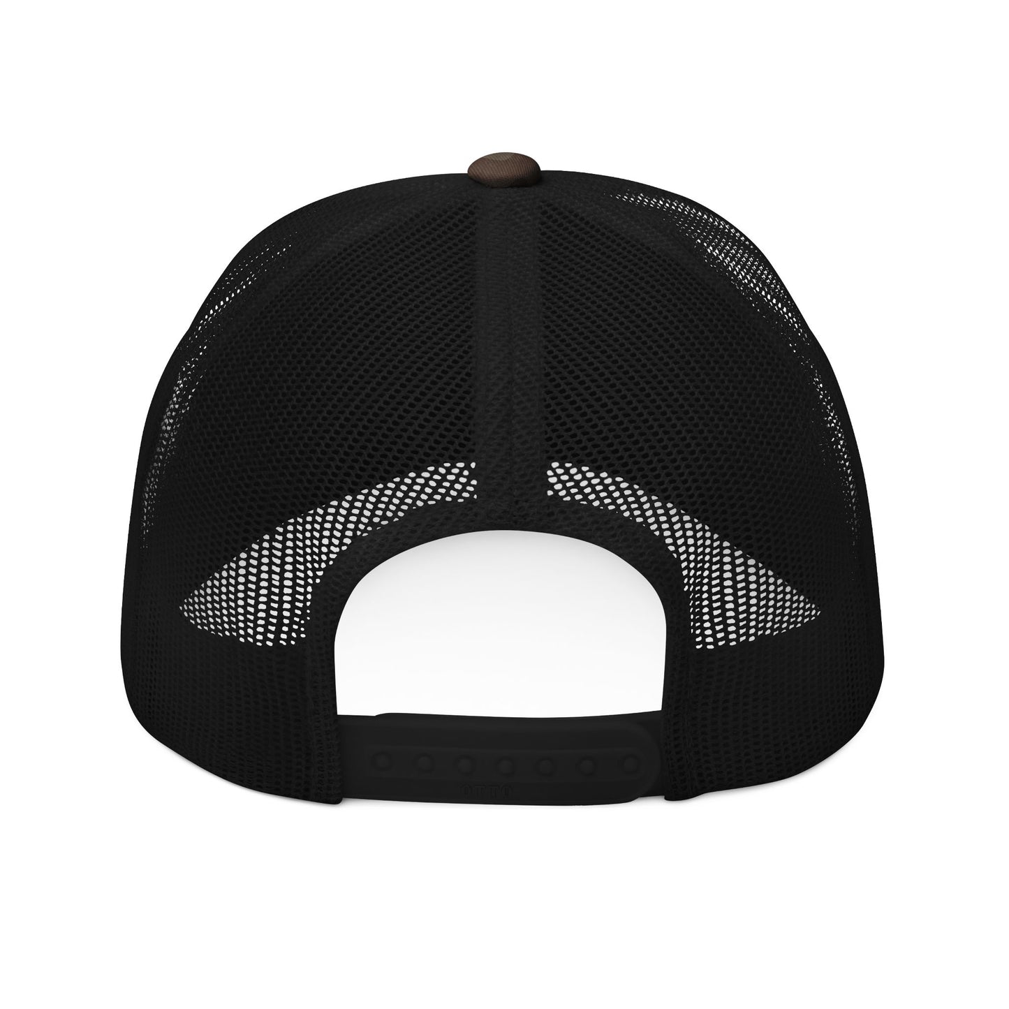 Camouflage Trucker Hat – Orange Embroidered