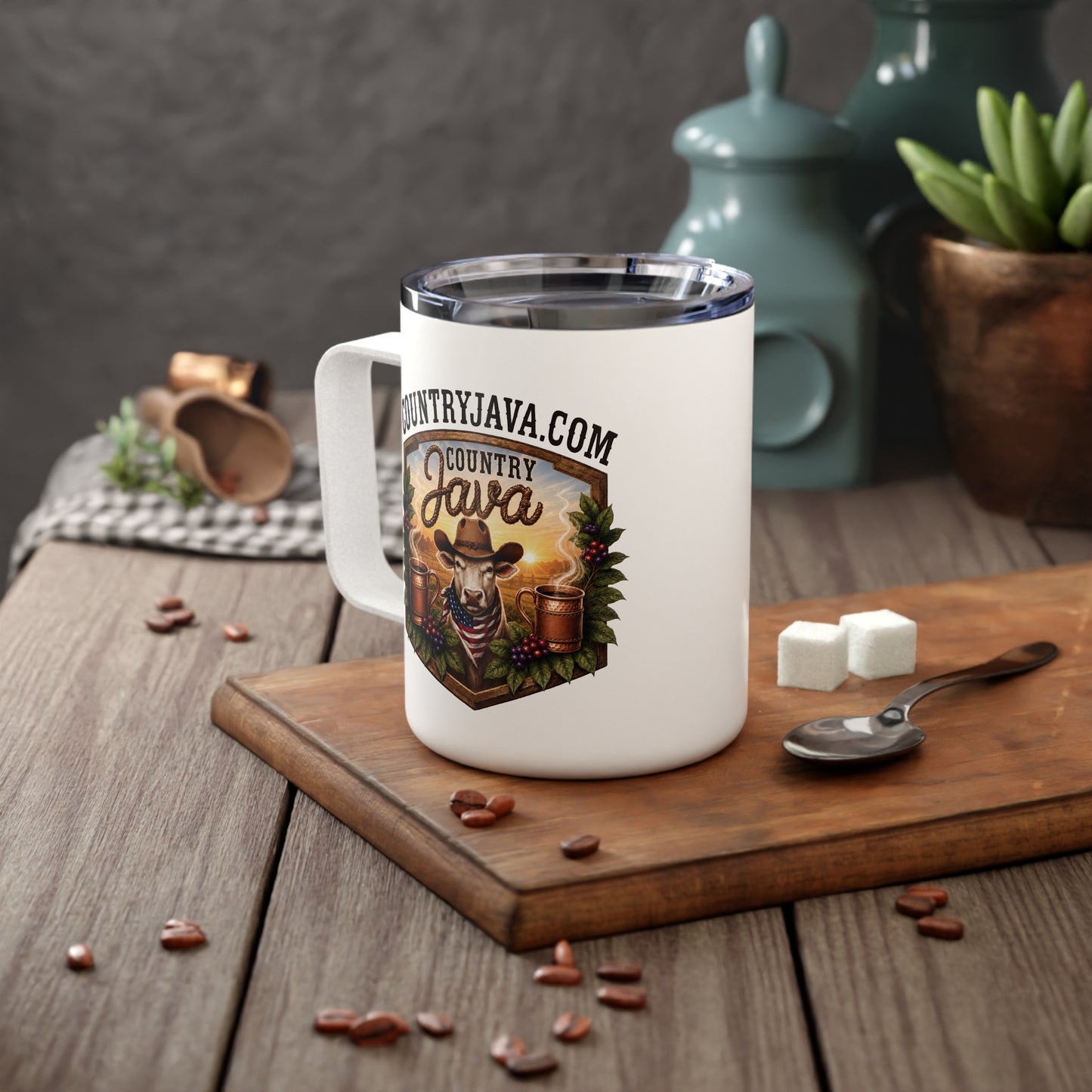Insulated Coffee Mug - Color (10oz)