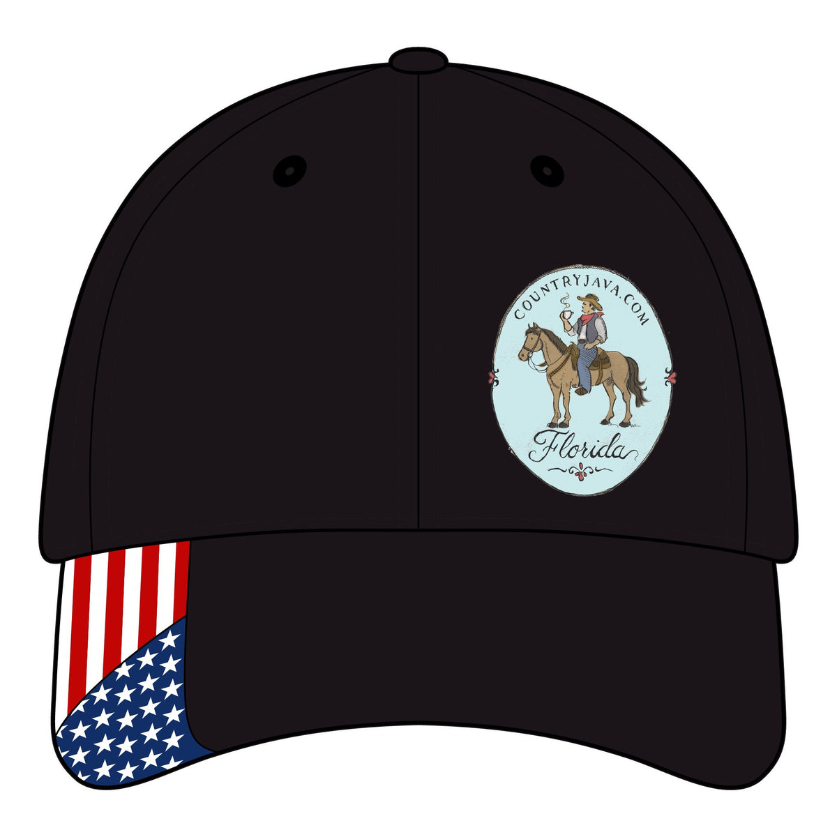 Country Java USA Flag Mesh Cap