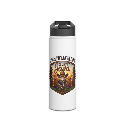 "Country Java" Stainless Steel Insulated Travel Bottle - Color (18/32oz)