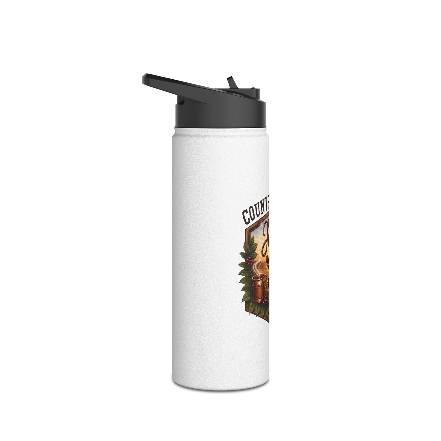 "Country Java" Stainless Steel Insulated Travel Bottle - Color (18/32oz)