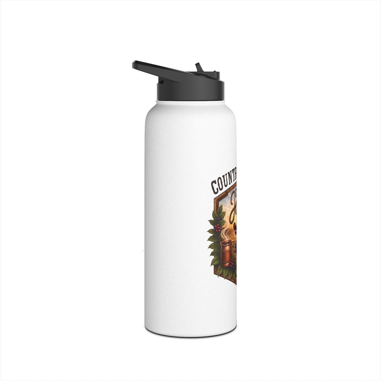"Country Java" Stainless Steel Insulated Travel Bottle - Color (18/32oz)
