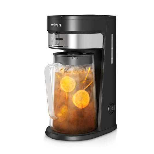 Wirsh Iced Coffee Maker,  Iced Tea Maker with 85 Ounce Pitcher, Strength Control and Reusable Filter